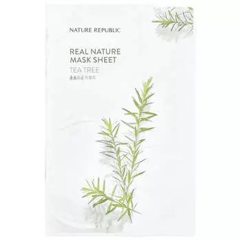Nature Republic, Real Nature Beauty Mask Sheet, Tea Tree, 1 sheet, 23ml (0.77fl oz)