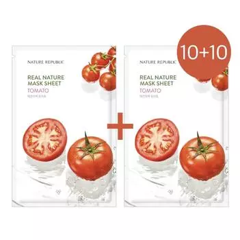Nature Republic Real Nature Mask Sheet Tomato 23ml * 20 листов