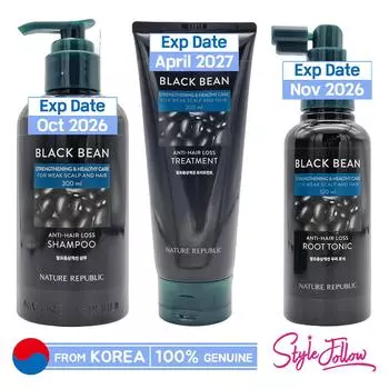 [NATURE REPUBLIC] Black Bean Anti Hair Loss Shampoo / Treatment / Root Tonic Root Tonic 120ml