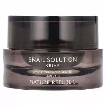 Nature Republic, Snail Solution, крем, 1,75 жидких унций (52 мл)