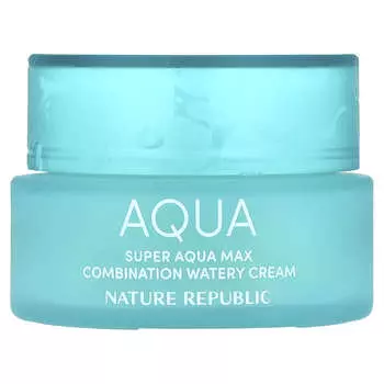 Nature Republic, Super Aqua Max, комбинированный крем для увлажнения кожи, 2,7 жидких унций (80 мл)