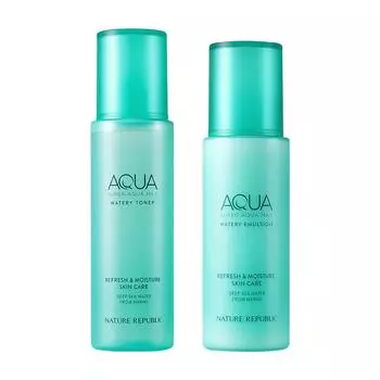 Nature Republic Super Aqua Max Водная эмульсия 130 мл, Тоник 150 мл Toner 150ml
