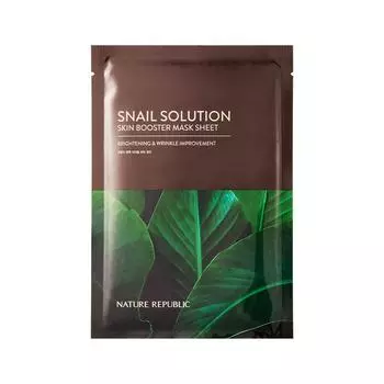 [Nature Republic] Тканевая маска Snail Solution Skin Booster 25г