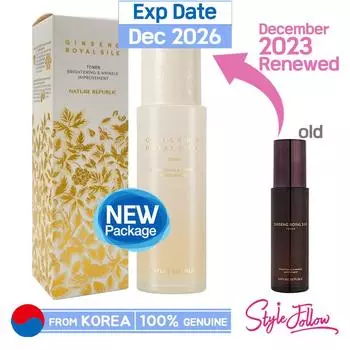 [NATURE REPUBLIC] Тоник для женьшеня Royal Silk 130 мл 1pc + Sample Gifts