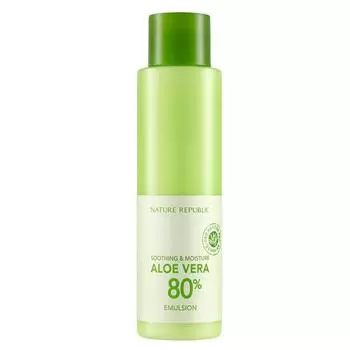 Nature Republic Успокаивающая и увлажняющая эмульсия с алоэ вера 80% 155 мл