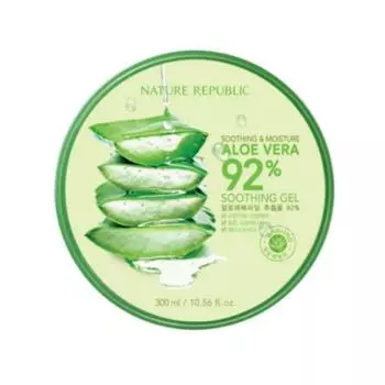 Nature Republic Успокаивающий и увлажняющий гель Алоэ Вера 92% Тюбик, 300 мл, 6 шт.