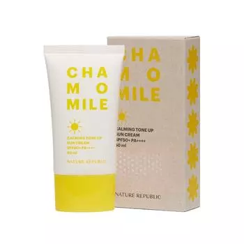 [Nature Republic] Успокаивающий тонизирующий солнцезащитный крем с ромашкой SPF 50+ PA++++ 50 мл