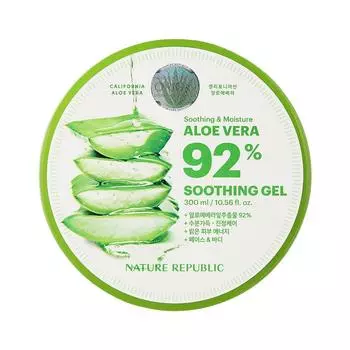 NATURE REPUBLIC Увлажняющий успокаивающий гель с алоэ 92% (1 кусок)