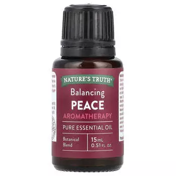 Nature s Truth, Чистое эфирное масло, Балансирующий мир, 0,51 жидких унций (15 мл)