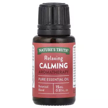 Nature s Truth, Чистое эфирное масло, расслабляющее и успокаивающее, 0,51 жидких унций (15 мл)