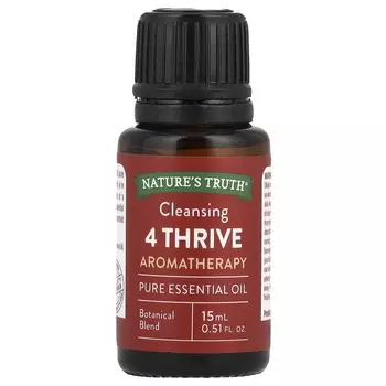 Nature s Truth, Чистые эфирные масла, Очищение для процветания, 0,51 жидких унций (15 мл)