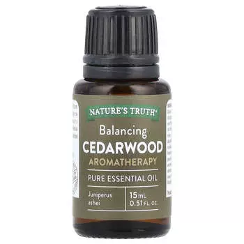 Nature s Truth, Pure Essential Oil, Balancing Cedarwood, 0.51 fl oz (15 ml)