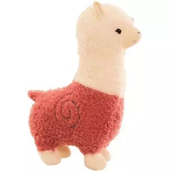 Nature Times Fluffy Alpaca Plush, Розовый, 28см, Популярные игрушки для корейских детей
