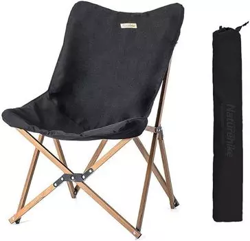 Naturehike Алюминиевый складной кемпинг с текстурой дерева принимает 600D полиэстеровый алюминий с текстурой дерева подходит для автомобиля, семьи, сада на открытом воздухе, поставляется с сумкой для хранения