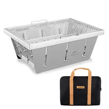 Naturehike Direct Store BBQ Stove Grill IGT совместимый 1 блок древесного угля BBQ печь настольная сборка не требуется складная компактная сумка для хранения в комплекте