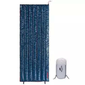 Naturehike Down Sleeping Ultra использует Goose Подходит для 4 Подходит для горных катастроф Различные спальные места в Can Connect 2 Sleeping Включает в себя темно-синий