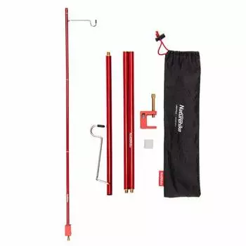 Naturehike Lantern Stand Lantern Pole Table Holder Type Aluminum Ultra Light Folding Compact Light Pole 2WAY Camping Garden Picnic Fishing Travel Only