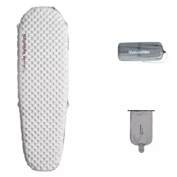 Naturehike Новая модель Воздушный коврик Ультра легкий толстый удобный компактный надувной коврик 20D нейлоновый водонепроницаемый влагостойкий уличный коврик для сна в машине белый