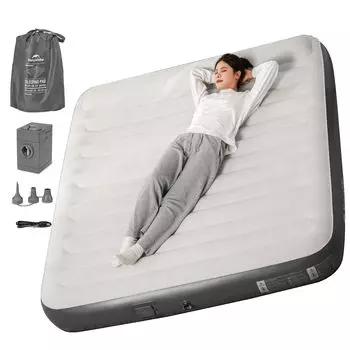 Naturehike Official Air Electric включает в себя электрическую кровать Air для сверхскоростного сна, высококомфортную кровать для сна, встроенный насос, подушку, коврик,
