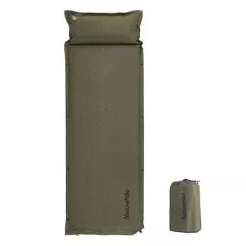 Naturehike Official Air Mat, Automatic Inflator, Mat, Infinitely Connectable, Thick 6cm, Includes Pillow, Ultra Light, Compact, Camping, Outdoors, Fol