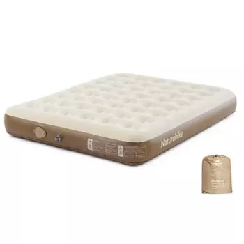 Naturehike Official Air Mat, Встроенный электрический насос, Электрическая кровать, Кемпинг, Для 1/2/3 человек, Для гостей, 25 см, Очень толстый, Простой, Толстый, Ворс, Disas