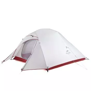 Naturehike Official Shop Палатка для 3 человек Cloudup 3 Ультралегкая двухслойная ветрозащитная водонепроницаемая дышащая 4 сезона для отдыха на открытом воздухе Удобная для переноски кемпинга серый