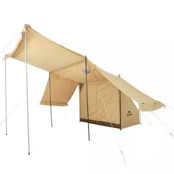 Naturehike Official Shop Pup Tent TC Gunmaku Solo Can для 1 человека с внутренней частью, подходит для 4 сезонов, боковая панель, пол, кемпинг, открытый, огнестойкий