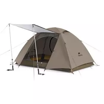 Naturehike official shop Tent for 2 people, lightweight, freestanding, with front room, double wall, outdoor, windproof, with storage bag, compact, 3