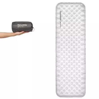 Naturehike официальный надувной коврик с высоким значением R, удобный для использования на открытом воздухе, толщина 7 см, сверхлегкий, компактный, для кемпинга, скалолазания, с возможностью подключения к воде чёрный