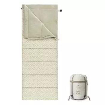 Naturehike Официальный спальный спальный удобный конверт сверху и снизу может быть антибактериальным и коралловым флисом для тепла и холода для сна в горах зелёный