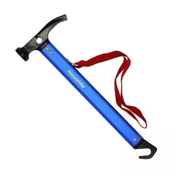 Naturehike Outdoor Многофункциональный молоток Кемпинговый алюминиевый сплав Молот для палаток Открытый спасательный молоток (синий) синий