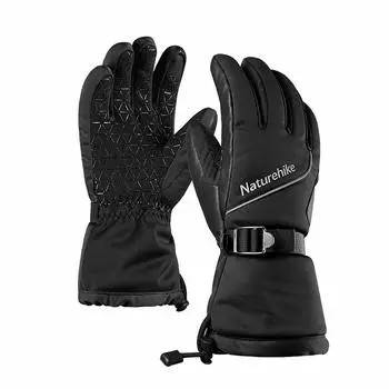 Naturehike Ski Snow Cold Толстые новые 3M Cotton Cold для бега перчатки, перчатки, водонепроницаемые, защита, перчатки, модель, строительство, сноубординг, чёрный