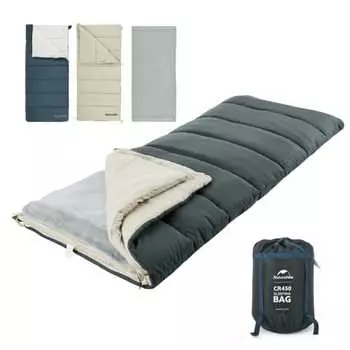 Naturehike Sleeping Bag, Envelope Type, -5~13, For Summer, Winter, Warm, Multi-layer, Can be used separately, 4 Seasons, All Seasons, Outdoor, Camping
