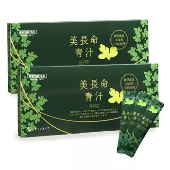 Naturelife Bichomei Aojiru 30 пакетов x 2 Запас на 60 дней Зеленый сок Chomeiso Botanboufuu Произведено на острове Кюсю Произведено в префектуре Кагосима Выращено