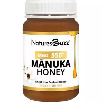 Natures Buzz Manuka Honey Натуральный мед из Новой Зеландии Прямой импорт 500 г Оригинальный продукт MGO550+