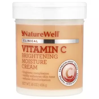 Naturewell, Осветляющий увлажняющий крем с витамином С, 454 г (16oz)
