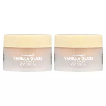 Naturewell, Увлажняющая маска для губ, ванильная глазурь, 2 упаковки, 0,70 унции (20 г) каждый