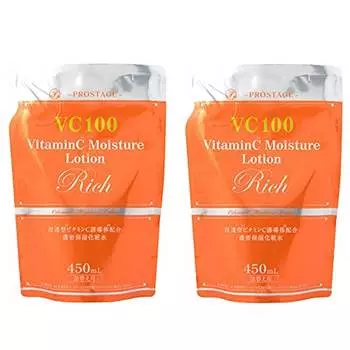 Naturia Prostage VC100 Moisture Lotion 450mL Lotion Refill Set of 2