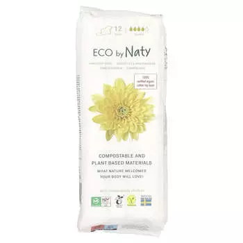 Naty, гигиенические прокладки, супер, 12 упаковок