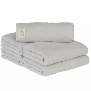 Научно-исследовательский институт полотенец для мини-ванны Cool Birch Set of Quick Fast Cotton Japan Technology [Причины легкости] #006 Полотенце, серое, цветное, 5, тонкое,