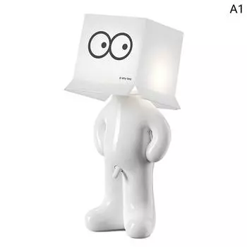 Naughty Boy Креативный USB-разъем Настольная лампа Уникальная светодиодная плиссировка Освещение для чтения Спальня Ночной светильник Подарок детям