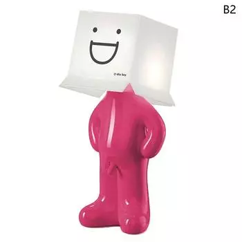 Naughty Boy Креативный USB-разъем Настольная лампа Уникальная светодиодная плиссировка Освещение для чтения Спальня Ночной светильник Подарок детям