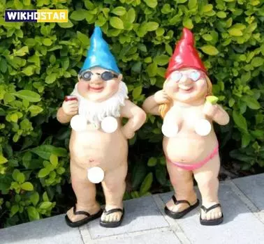 Садовая статуя непослушного гнома, обнаженная, забавная, подарочная, украшение для статуи, нудист, высококачественное украшение для жизни, украшение для сада, наружное украшение