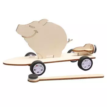 Наука и технологии Мелкое производство DIY Магнитная машина Детский научный эксперимент Головоломка Стебель Образование Собранные вручную формованные игрушки древесина