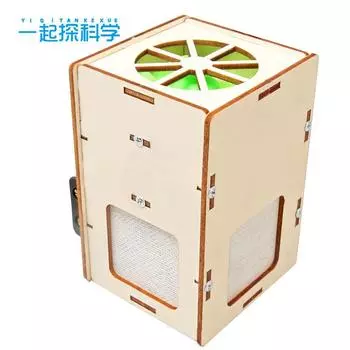 Наука и технологии Мелкое производство DIY очиститель воздуха Собранный вручную научный эксперимент Изобретение стебель Образовательные развивающие игрушки древесина