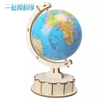 Наука и технологии Производство Начальная школа Ученики DIY Самодельный глобус Материал Упаковка Детская географическая модель Учебное пособие синий