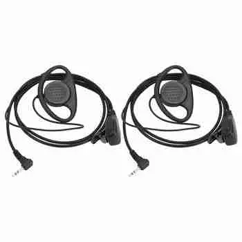 Наушник для рации с гальваническим покрытием, 1-контактный разъем 2,5 мм, двухсторонняя радиогарнитура для рации Motorola