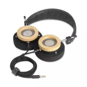 Наушники 3APLUS Проводные открытые наушники Наушники ручной работы из дерева Высокое разрешение Высокоточный нейлоновый плетеный кабель Идеально подходит для прослушивания WTD-3