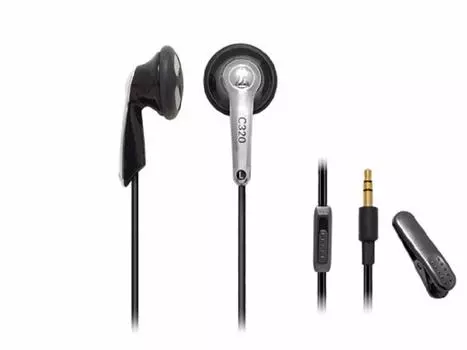 Наушники Audio Technica ATH-C320 BK, проводные, черные