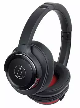 Наушники Audio Technica BRD Беспроводные наушники Bluetooth Глубокие басы ЧЁРТВЫЕ БАСЫ До 40 часов воспроизведения Черный Красный BRD ATH-WS660BT ATH-WS660BT